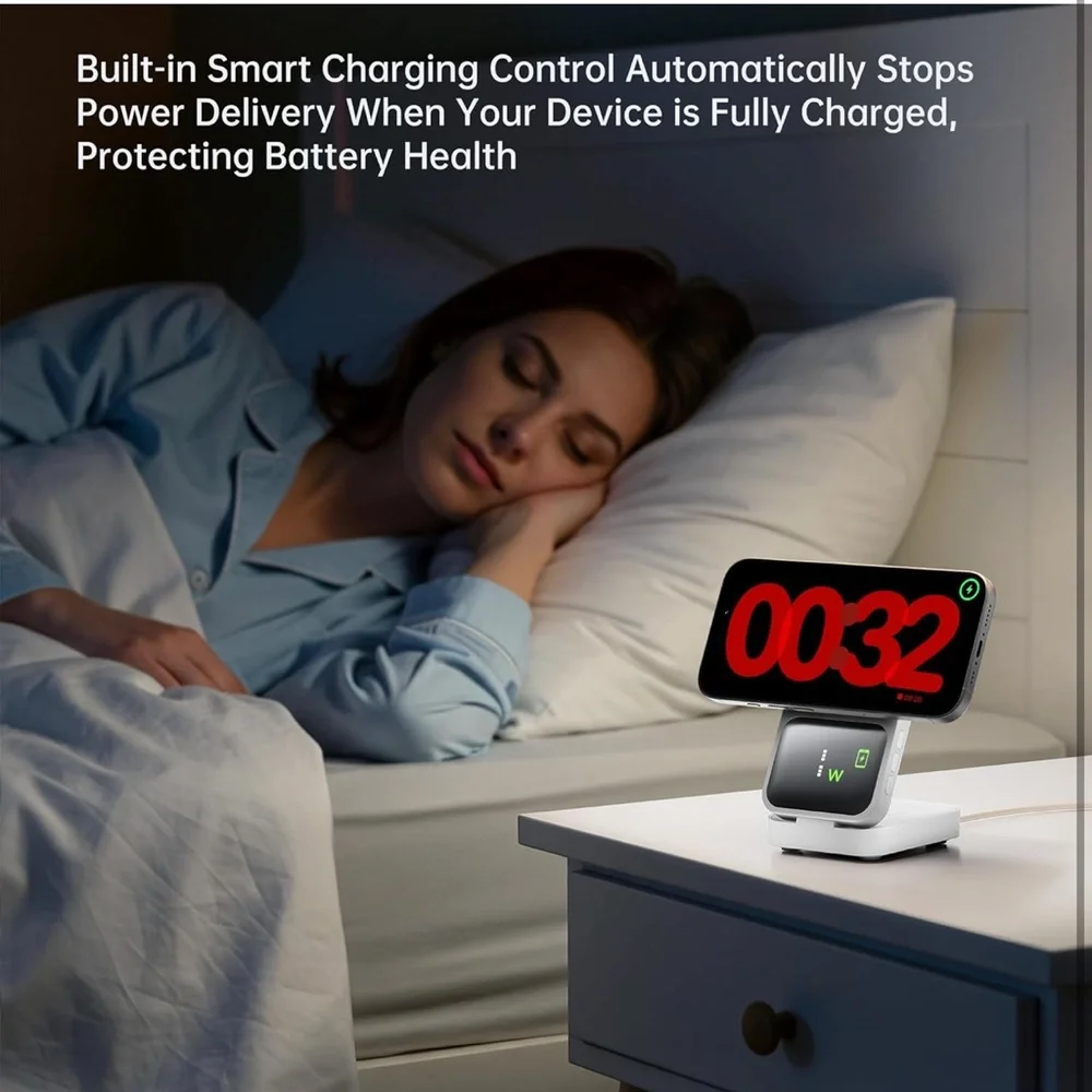 Versatile Wireless Charging Station - White
